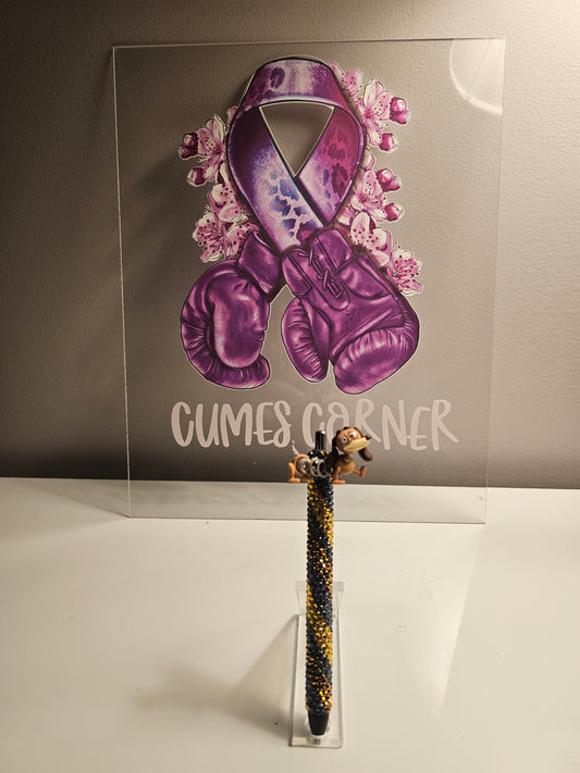 🐶 Rhinestone Refillable Pen with Toy Story Topper