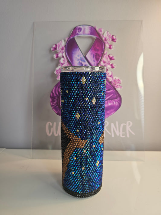 🌟 20oz Nativity Rhinestone Tumbler – Handmade Christmas Bling Stainless Steel Cup