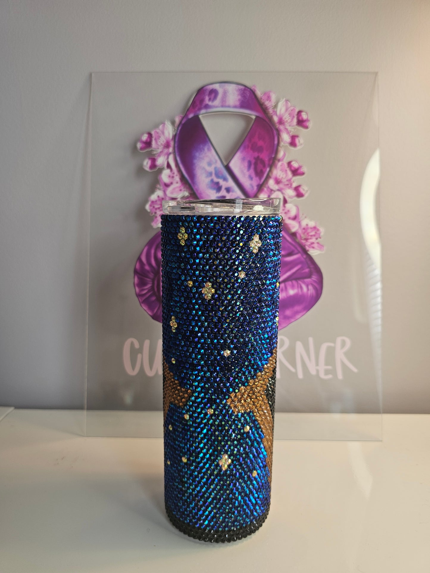 🌟 20oz Nativity Rhinestone Tumbler – Handmade Christmas Bling Stainless Steel Cup