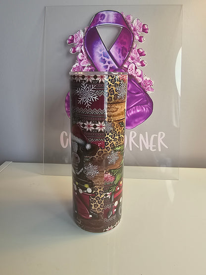 🎄 20oz Christmas Farm Animal Tumbler – Festive Holiday Stainless Steel Cup 🎅